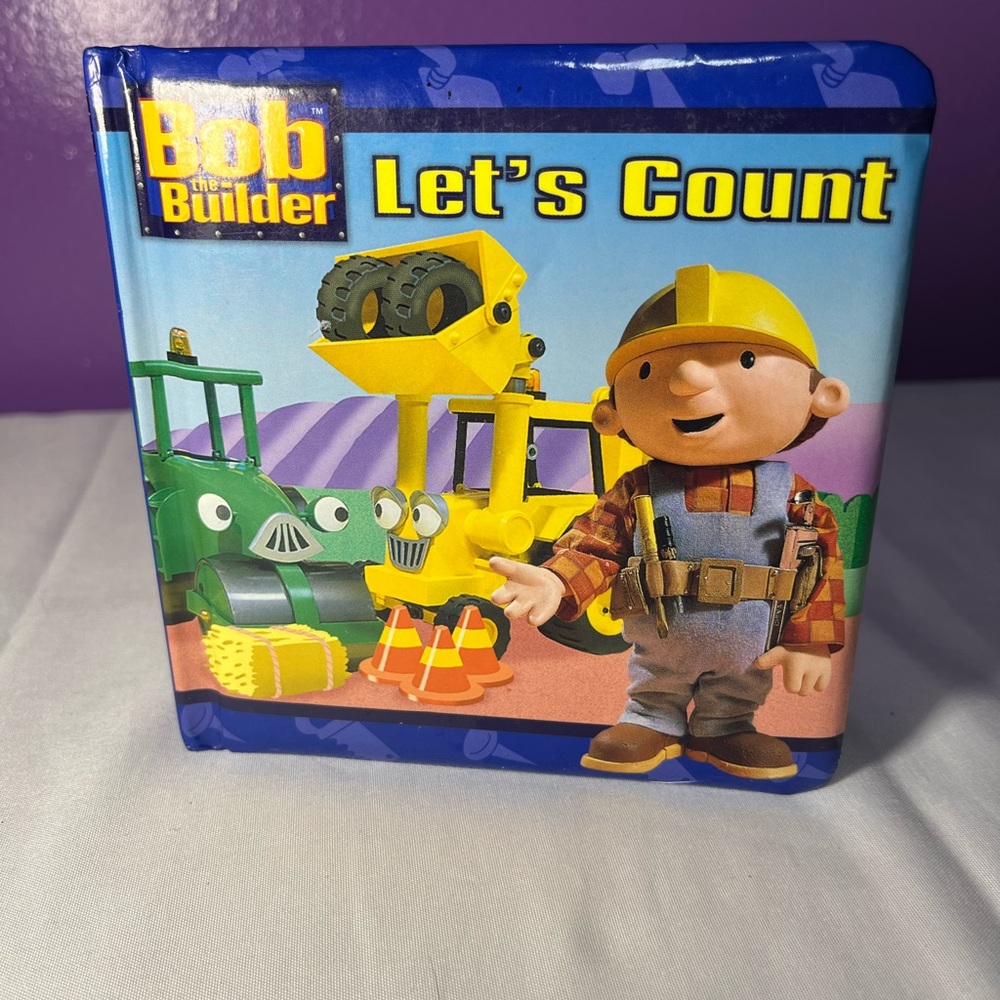 Vintage 2002 Bob the Builder Let’s Count Board Book Hit Ent EUC Kids